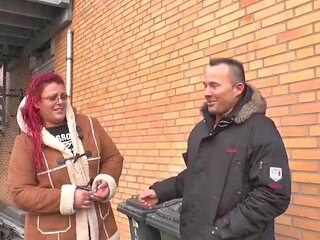 Red hair big boobs chubby loves mature cock in pussy in mouth