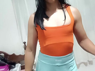 Sakura Cute Video Dresser Collant Orange