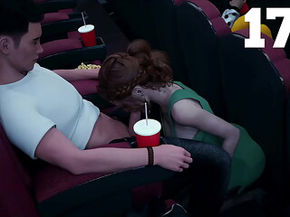 Being A DIK #176 - Busty Redhead Girlfriend Sucks My Big White Cock In The Cinema