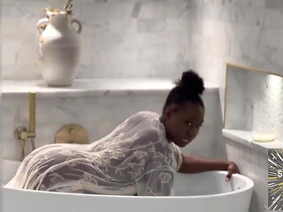 Sultry Soak: Giana's Naughty Bath Tease