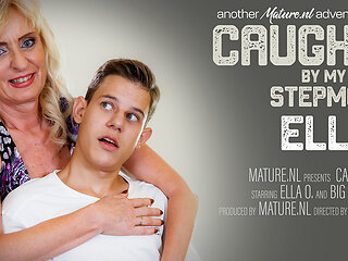 Horny Toyboy Fucking His Stepmom Ella With His Big Dick After She Catches Him Masturbate