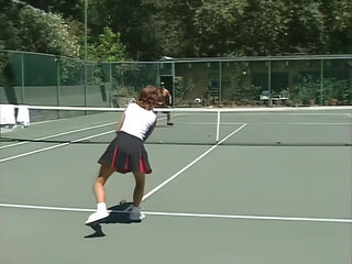 Candy Apples Fucked Hard by Tennis Master's Big Cock