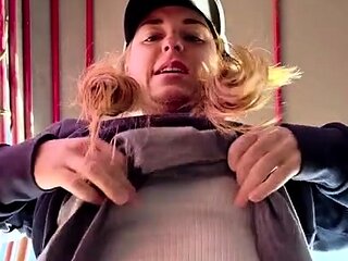 Blonde Teen In Solo Striptease Fun