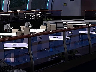 Stranded in Space - Stripper MILF Flashes Her Big Tits