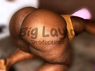 Big Booty Ebony BBW Pays Rent With Doggystyle - BigLayla & ManPavan