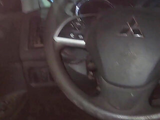 Using Pink Panties to Jerk off in My Car.