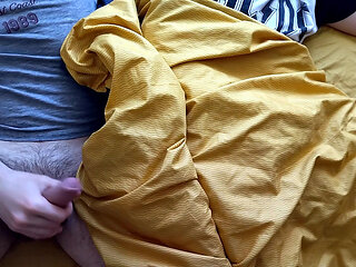 I share bed with classmate at recreation camp and we hear sex behind the wall