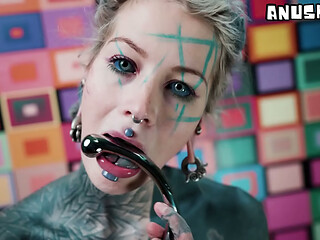 Pink Corset Anal Slut Steel Toy Deep Fucking &amp_ Magic Wand Squirting Orgasm