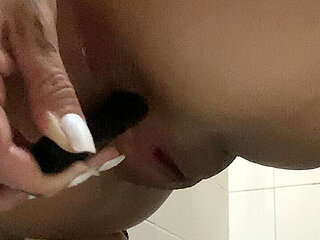 Girl Playing with Anus