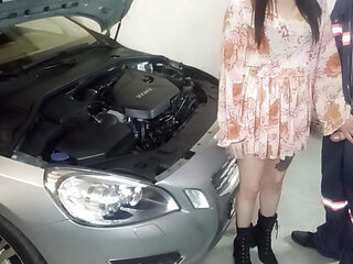 Slutty teen wanted to borrow stepdads car