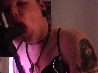 Big black cock mirror practice