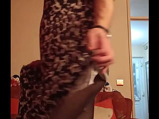 Wearing tights for the first time with a new dress