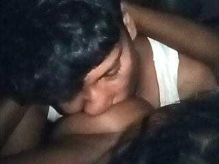 Indian Wife Kissing