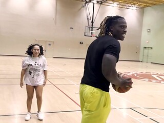 Black booty ebony teen Casie Blake enjoys riding big cock