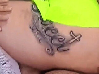 Big Ass Redhead Riding Cowgirl Anal Get Cum in Her Asshole