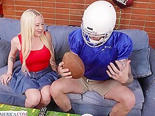 Naomi Ryder Gets Turned On With Football Players In Gear - Naomi Ryder