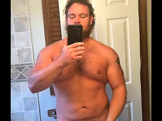 Muscular Man Big Dick Flexes And Blasts Off On The Mirror, Oops. RED TEASER VIDEO