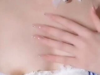 Amateur young teen solo masturbation on her livingroom