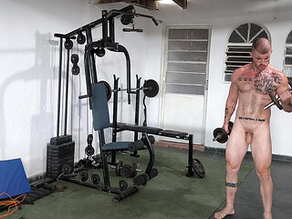 Carmona training naked