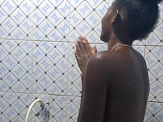 Solo Small Stepmom Masturbate Her Perfect Pussy in Bathroom