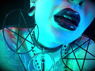Hallows Eve Gothic Lips - Halloween, Black Lips, Goth, POV, Kisses, Makeup, Lip Gloss