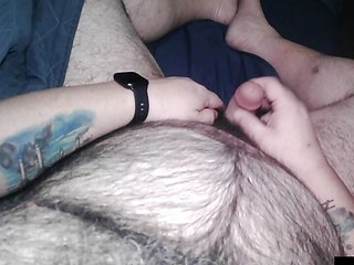 Hairy Bear Monk3yMing0 POV Cumshot with my Toy.