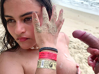 Fucking My Best Friend's Wife on a Nude Beach During a Business Trip, Real Couple Caught Us