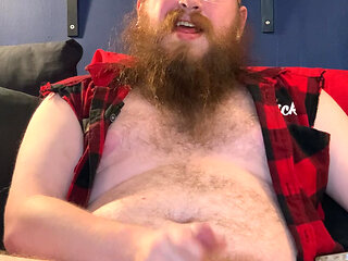 Tugging on my dick and shooting some cum