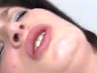 Chubby slut with milky breast masturbating before getting her ass pounded