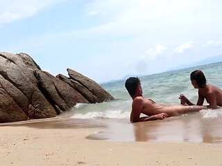 A lonely beach in Thailand