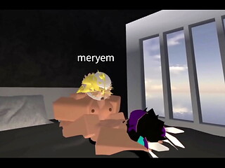 Blonde copy and paste bitch gets fucked for robux (Roblox porn)