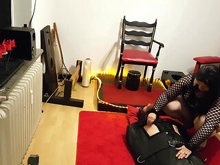 The Slave in the Leather Bondage Sack Part 2