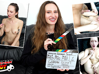 GERMAN SCOUT - Slim Ukrainian Girl Mari Moon accidentally cum in eye at Pick Up Casting Fuck