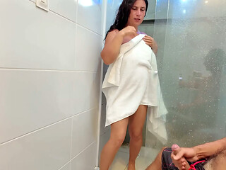 The stepson shows his stepmother his penis in the shower. What will she do?