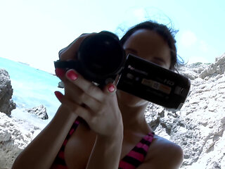 Deborah Teen: Kevin White's Beach Encounter with South American Teen Deborah for Her First Hardcore Scene