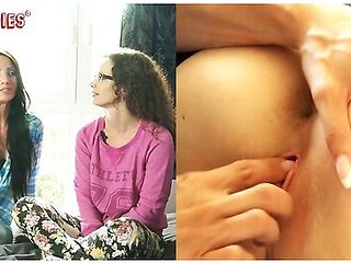 Miriam Und Annika - Heibe Pussy-verkostung In Nylons