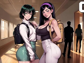 My New Girlfriend #02 - Planning a Sexy Date with Big Titty Violet ( Taboo Hentai Game )