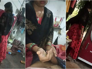 Elder drains water from cock Hindi Audio: Best handjobs