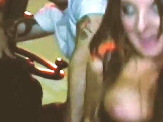 Fucking in Places Scene-3_sexy Brunette in Lingerie Having Sex on the Warehouse Crane