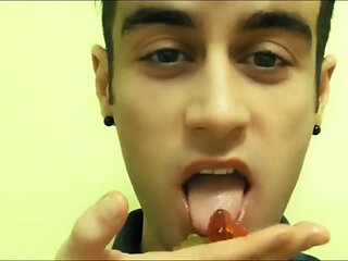 Chewing and Swallowing Gummy Bears - Fetish