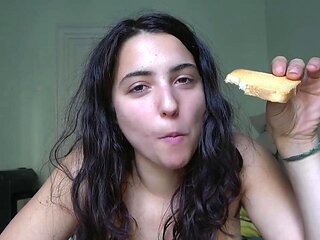 Penelope   Sexy_Eating Tongue Chewed_Food Mouth Spit_Food