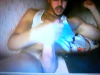 Hung Arab Amateur Jerks His Thick Cock