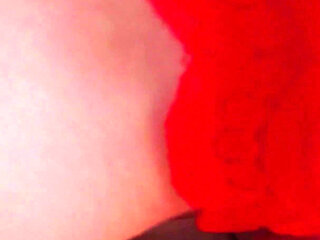 Red Lace Clinging to My Curves, Hips Move Slowly