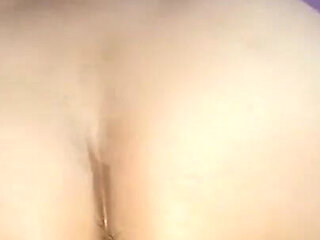 Reverse Cowgirl Riding Huge Dewars Cock with Condom