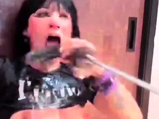 Stacked brunette goes solo toys and masturbation