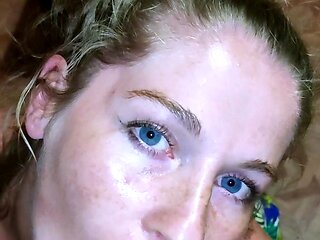 Blonde amateur milf does anal on pov camera 21