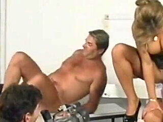 A Job Interview Degenerates Into a Wild Office Fuck Where the Aspiring Secretaries Get Double Penetrated!