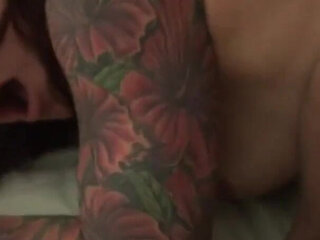 Tattooed redhead chick fucked hard from Shorty Mac