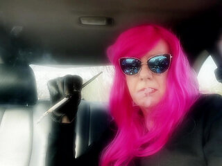 I WAIT FOR YOU --- LONG CIGARETTE SMOKNG IN A HOLDER