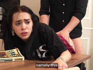 Strict Tutor! Don't Tell My Mom I'm A Bad Student. 4K HD Tim Team